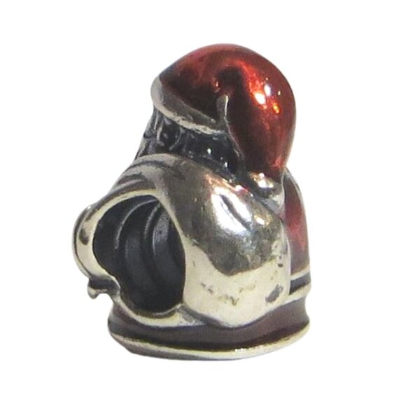 Pandora Christmas Saint Nick Santa Claus Red Enamel & SS .925 Charm 791231ENMX - Picture 3 of 6